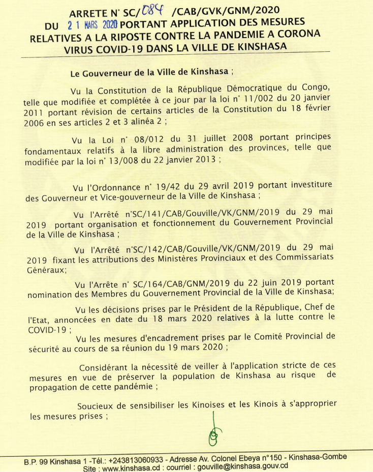 arrêté 1