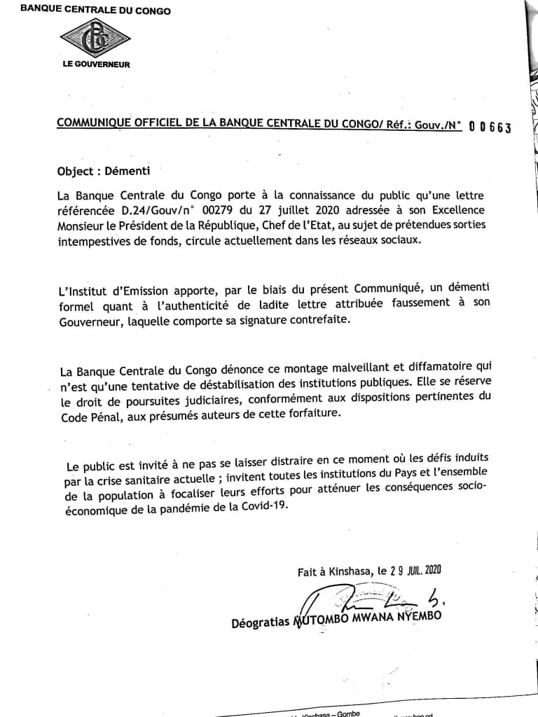 Lettre BCC