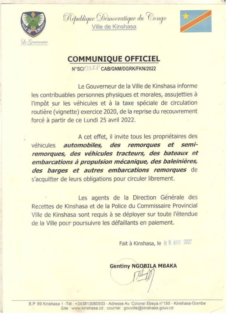 communiqué 