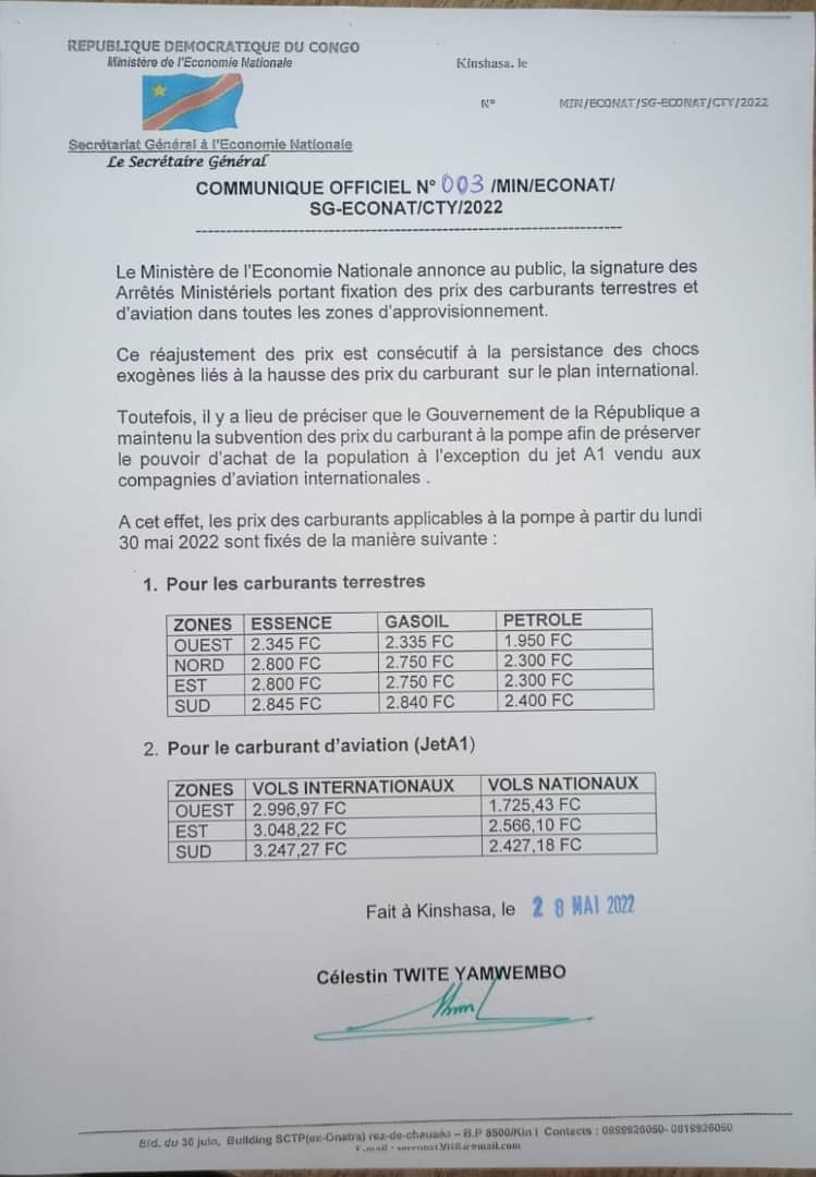 Structure Prix carburant 