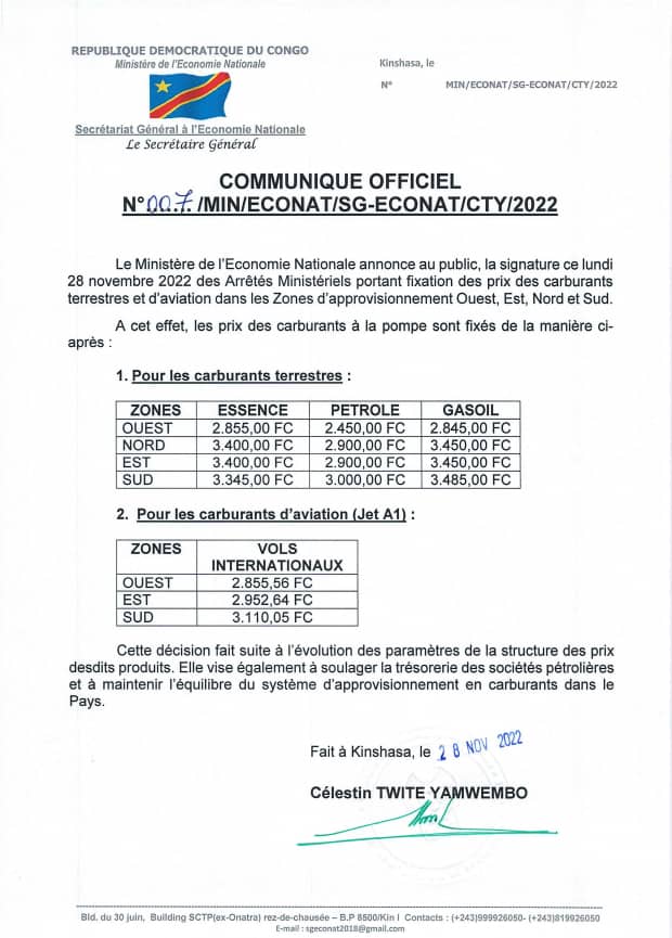 Communiqué 