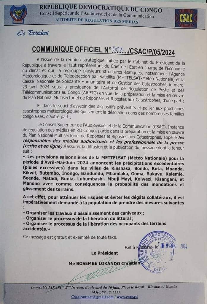 Communiqué 