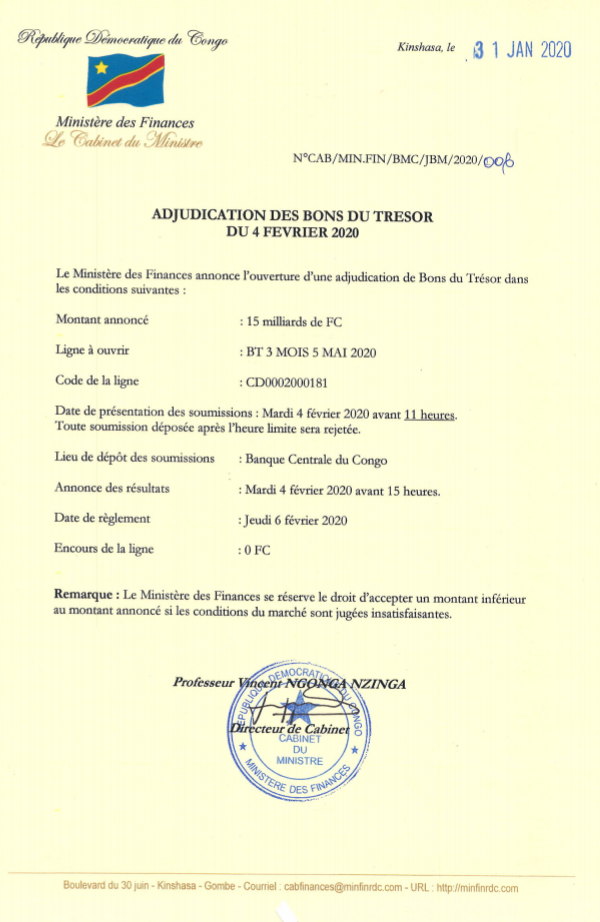 Bon du Trésor 