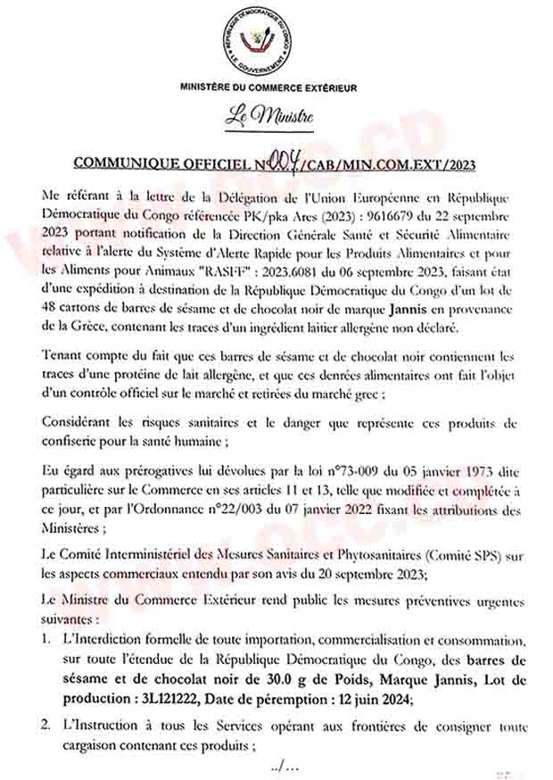 Communiqué