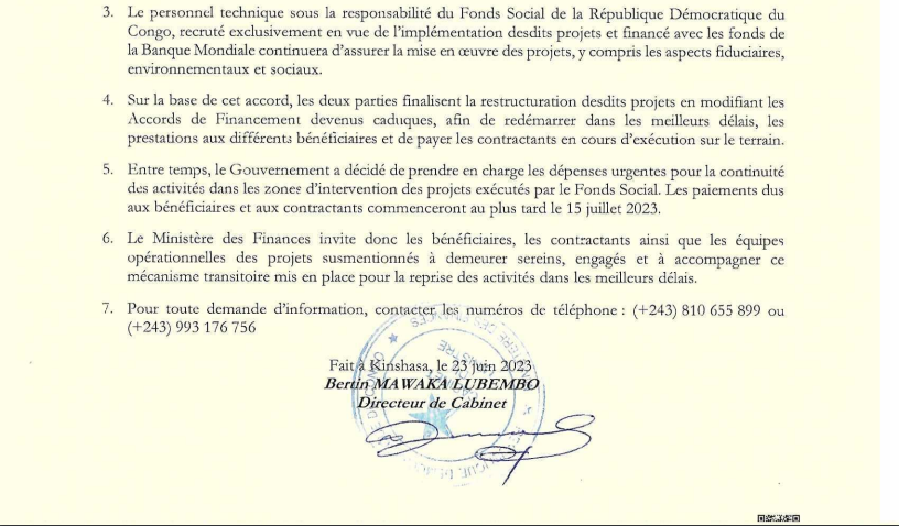 Communiqué