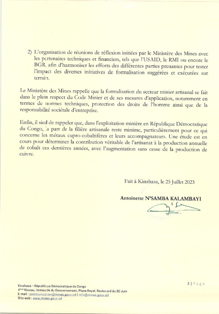 Communiqué 