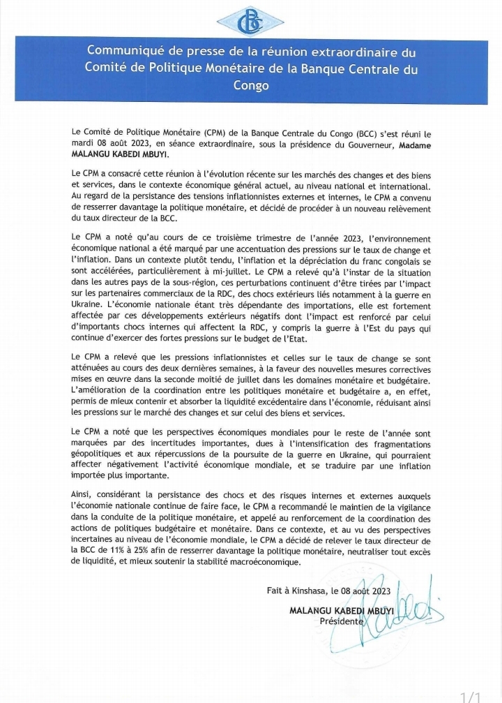 Communiqué 
