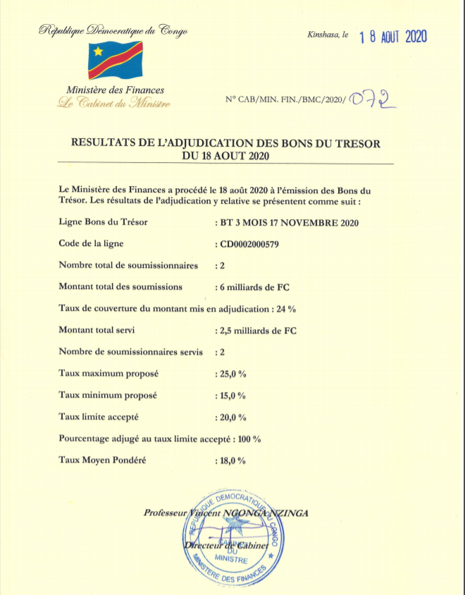 bon du trésor