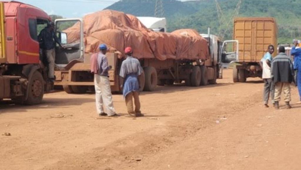 Camions des minerais 