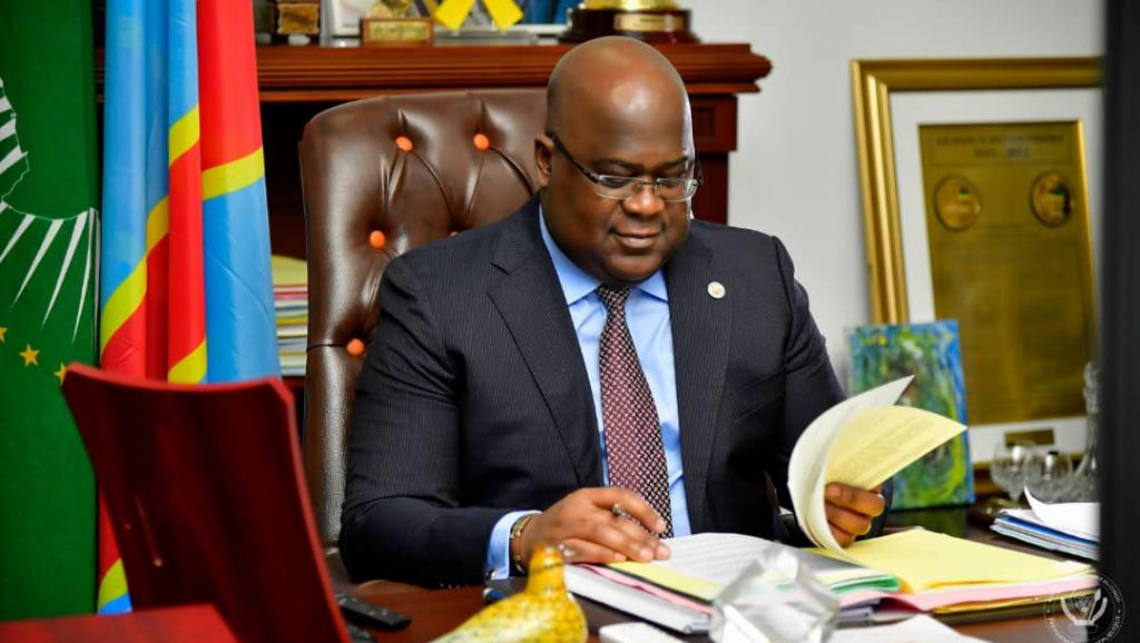 Félix Tshisekedi en conseil 