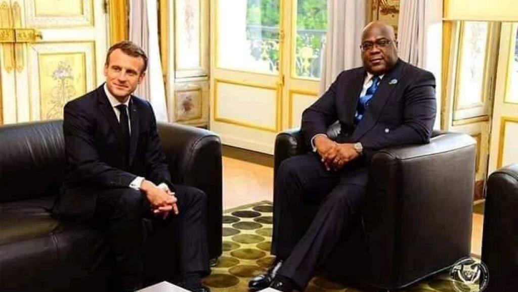 félix tshisekedi et Emmanuel Macron