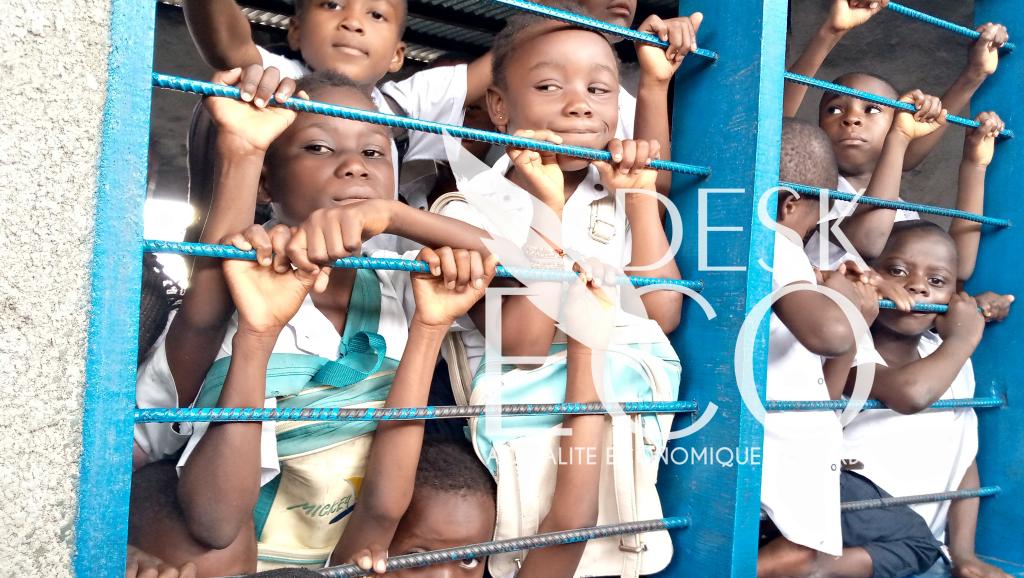 Les élèves de l'EP 1 Mombele. Ph. DESKECO.COM