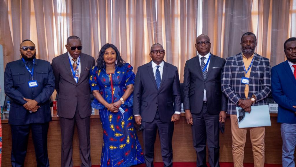 La délégation des artistes chez le premier ministre Sama Lukonde. Ph. Droits tiers.