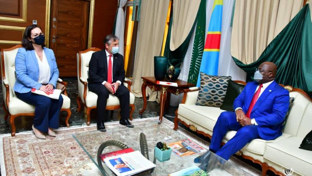 Félix Tshisekedi et l'ambassadeur du Canada 