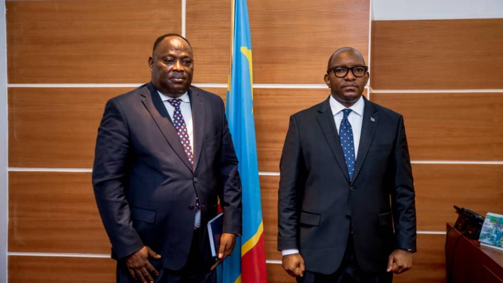 Sama Lukonde et le DG du BCECO