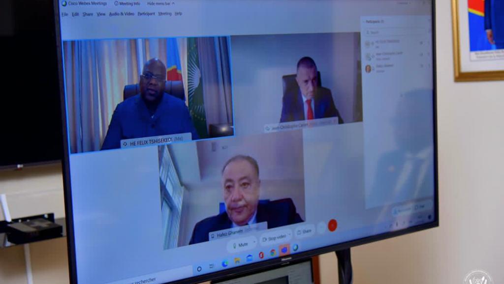 Félix Tshisekedi et le vice-président de la Banque mondiale