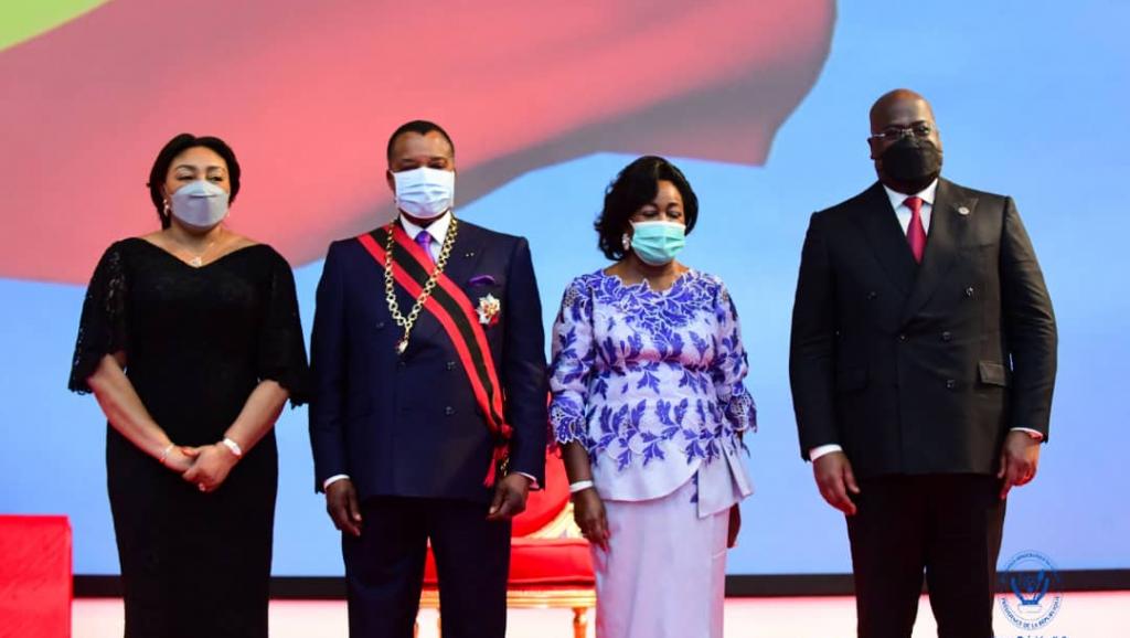 Félix Tshisekedi à l'investiture de Sassou Nguesso