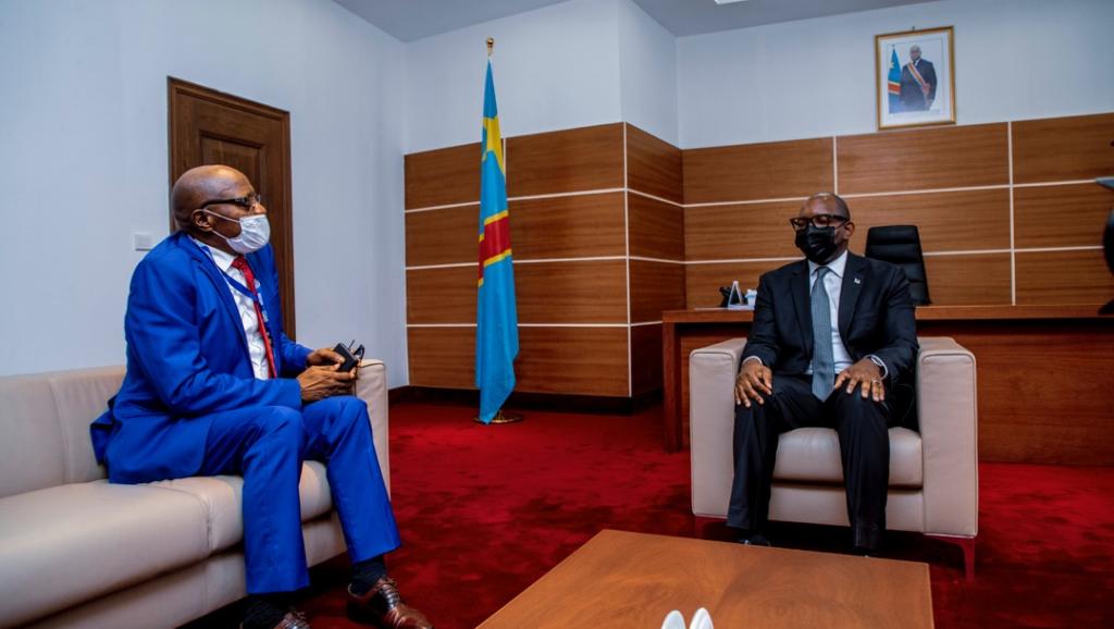 le PM Sama Lukonde et le directeur de l'OSCEP