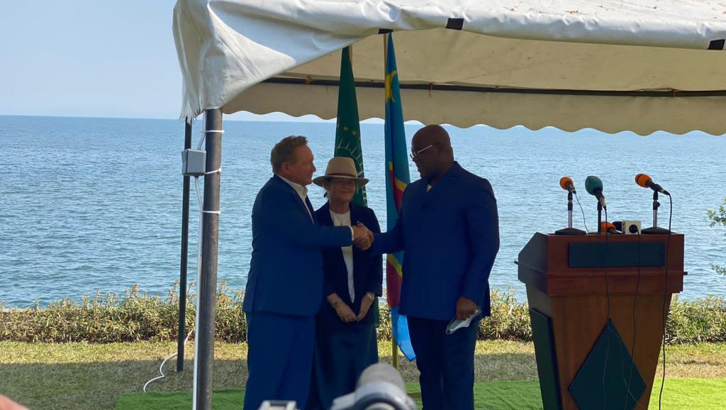 le président Félix Tshisekedi et Andrew Forrest