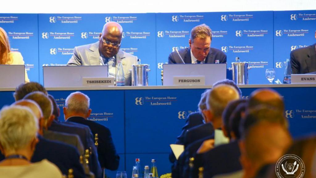 Félix Tshisekedi au Forum Ambrosetti en Italie