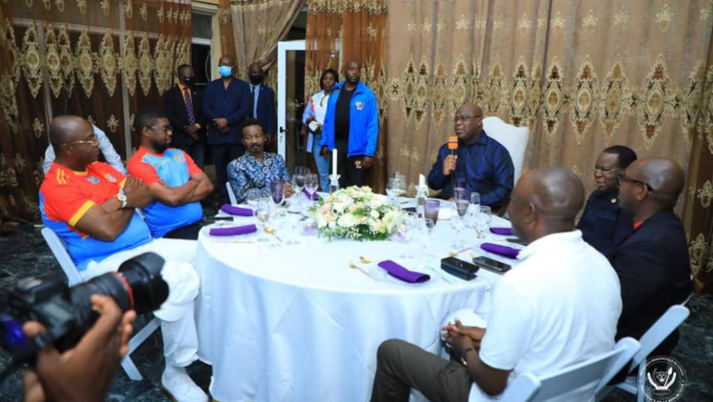 Félix Tshisekedi et les Léopards 