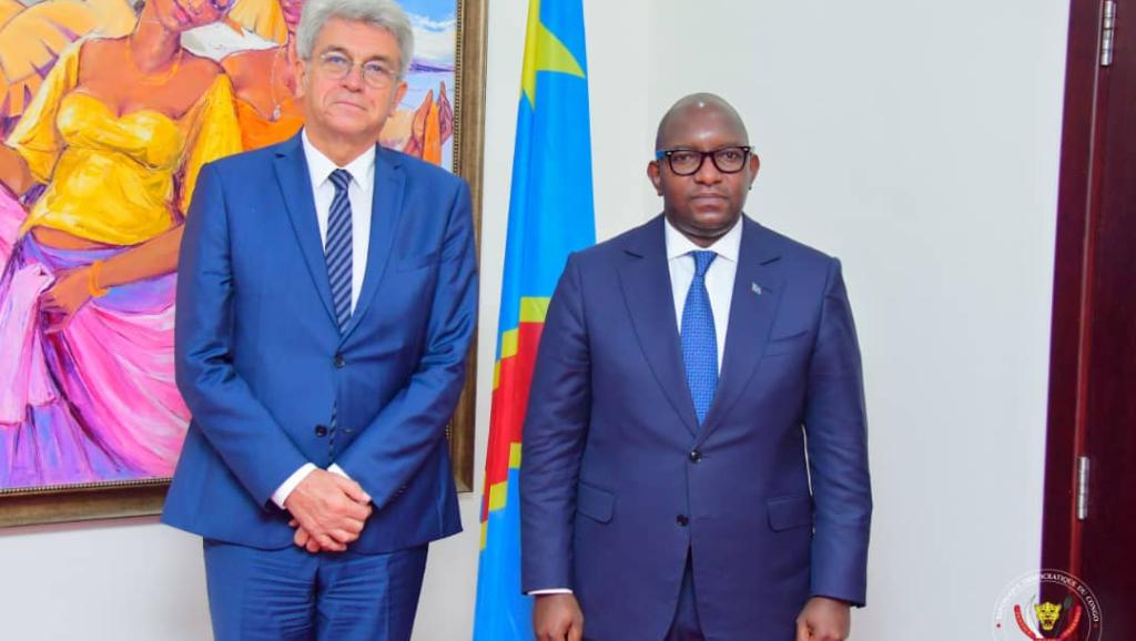 Le nouvel ambassadeur de France et le Premier Ministre Sama Lukonde 
