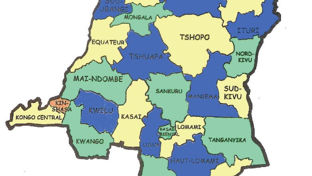 Carte de la RDC
