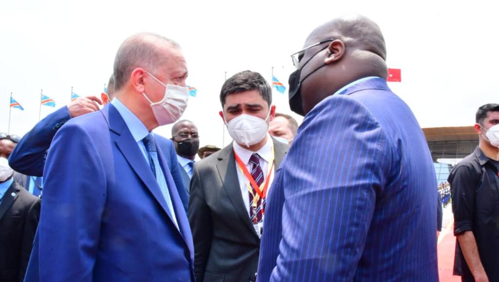Le Président Turc et Félix Tshisekedi 