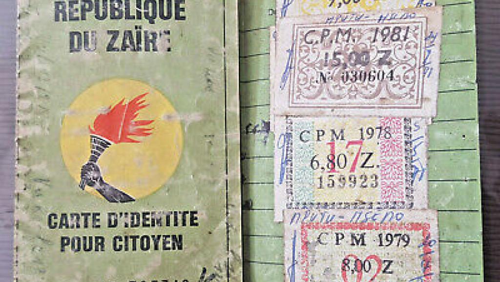 La pièce d'identité sous le Zaïre