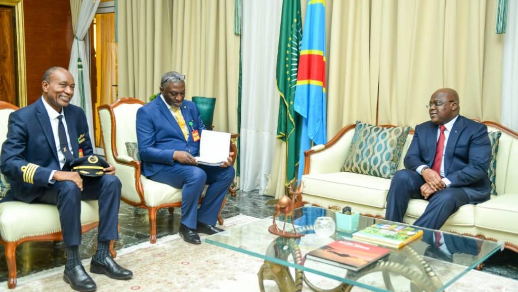 La délégation de Congo Airways à la Cité de l'Union Africaine 