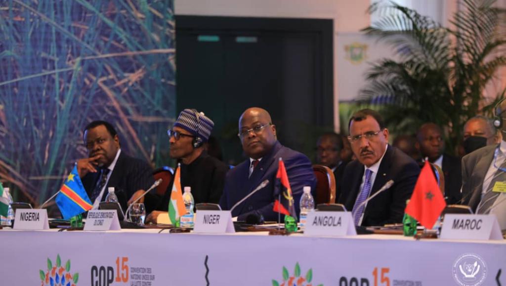 Le Président Félix Tshisekedi à la cop15 à Abidjan 