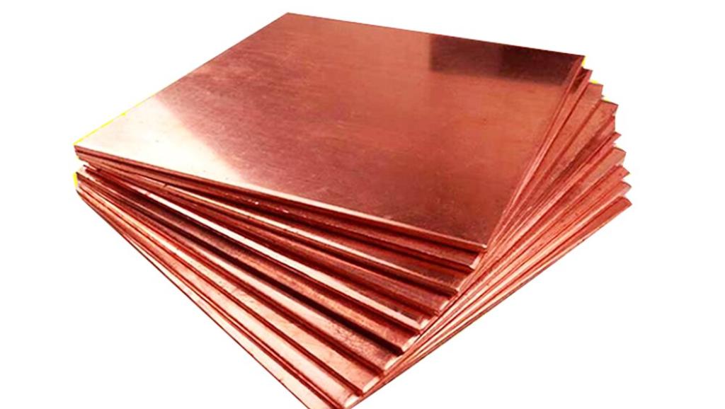 Des plaques en cuivre