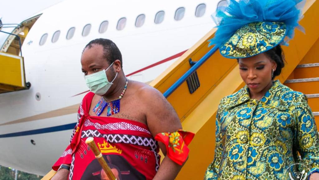 L'arrivée à Kinshasa du Roi Mswati III d'Eswatini