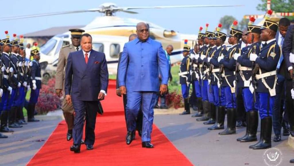 Félix Tshisekedi a reçu son homologue au Palais présidentiel de Mont Ngaliema 