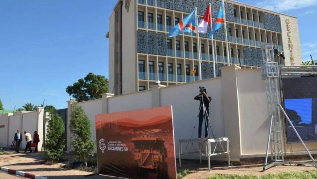 Le bâtiment administratif de la Gécamines à Lubumbashi