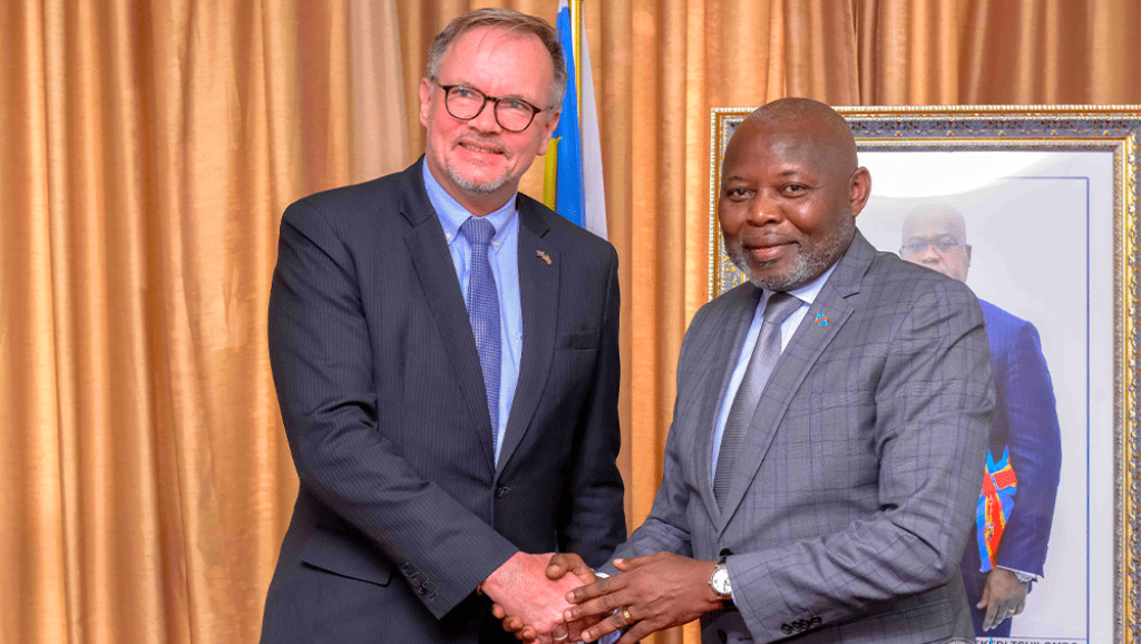 Le VPM de l'économie Vital Kamerhe s'est entretenu avec l'ambassadeur de Norvège en RDC