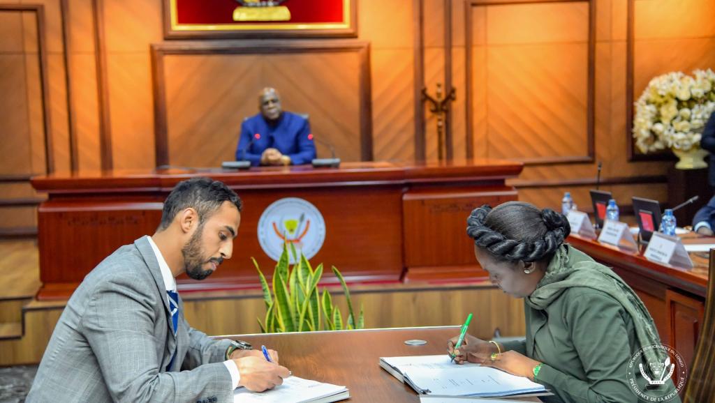 Accord signé en présence du Chef de l'Etat congolais à Kinshasa