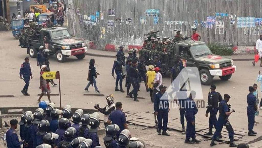 Marche de l'opposition à Kinshasa