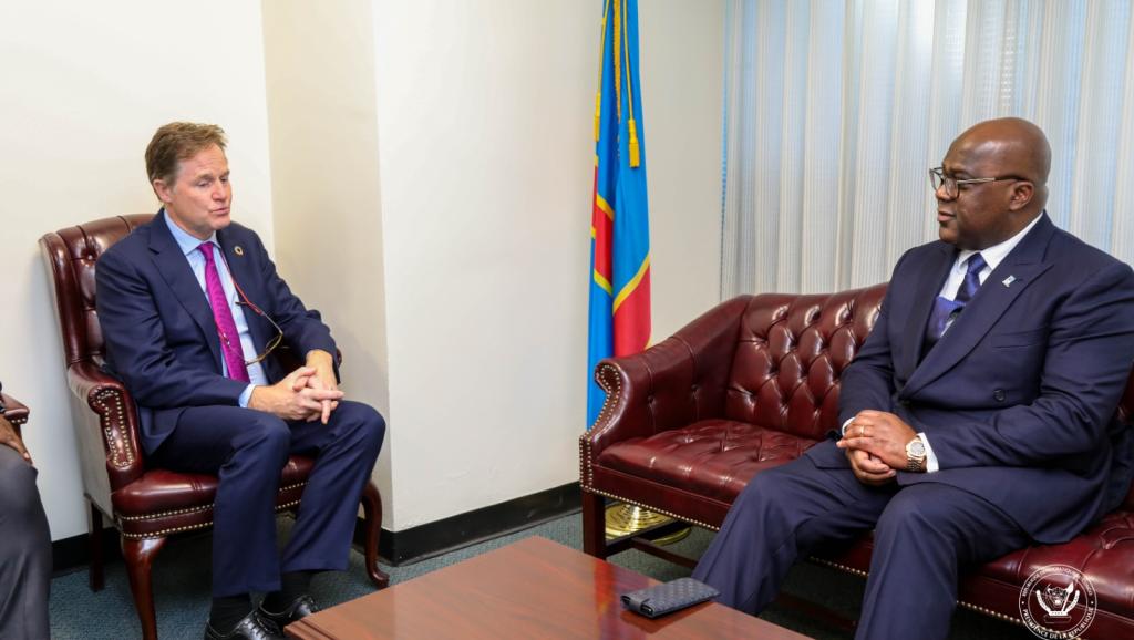 Le président de la République a rencontré à New York Sir Nicholas Clegg, Président de Meta Platforms Inc.
