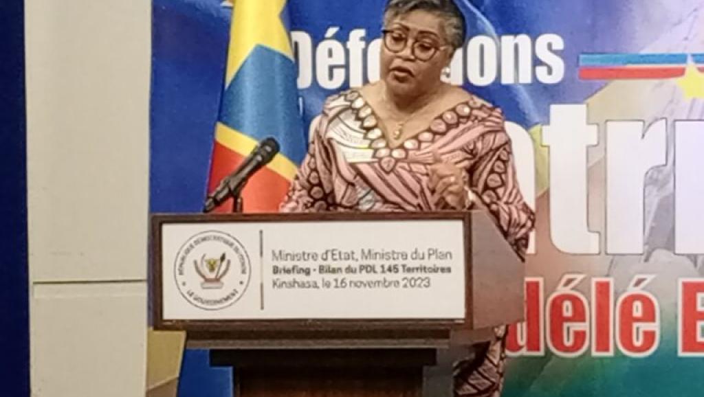 La Ministre du Plan,  Judith Tuluka 