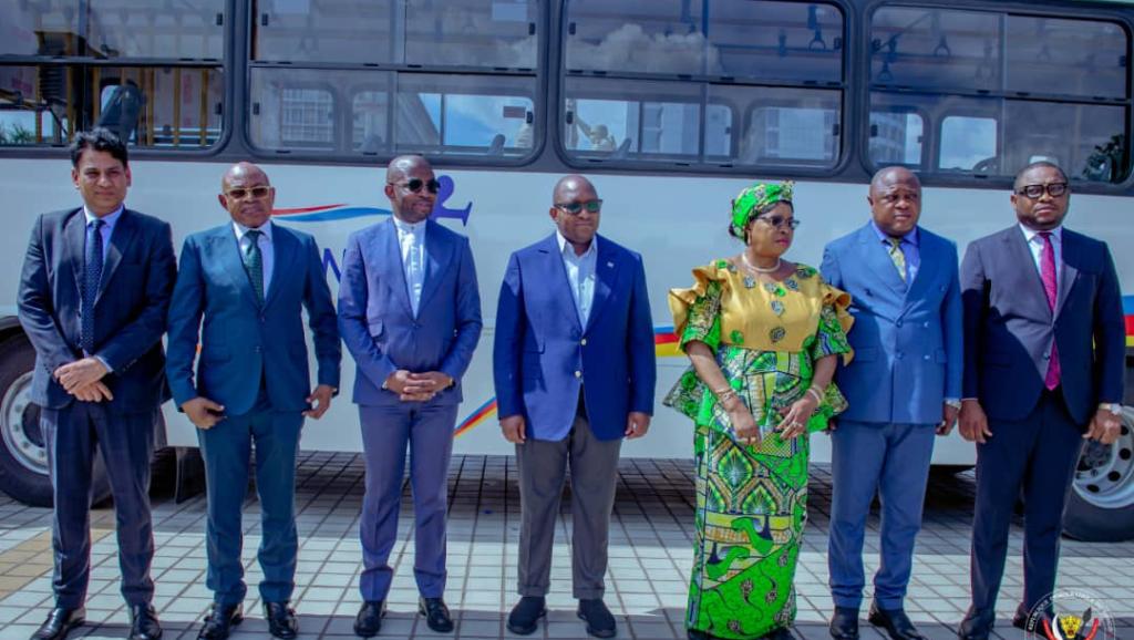 C'est le Premier Ministre Sama Lukonde qui a réceptionné ces bus 