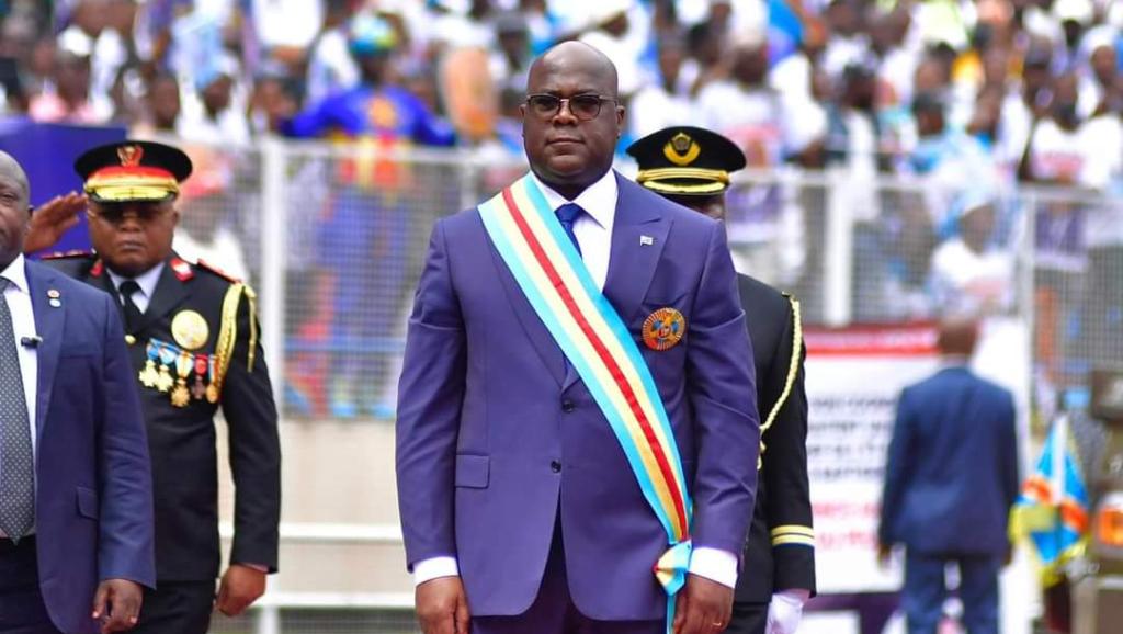 Le président de la République lors de son Investiture, le 20 janvier 2024
