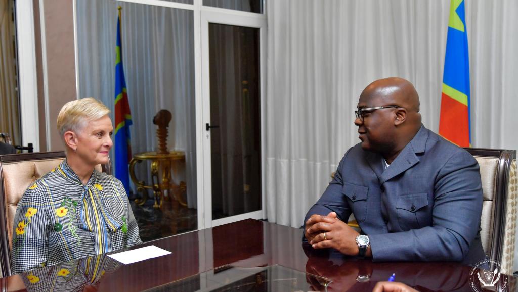 Félix Tshisekedi et la directrice du PAM ont passé en revue l’intervention du PAM sur les sites de déplacés et réfugiés dans l’Est de la RDC
