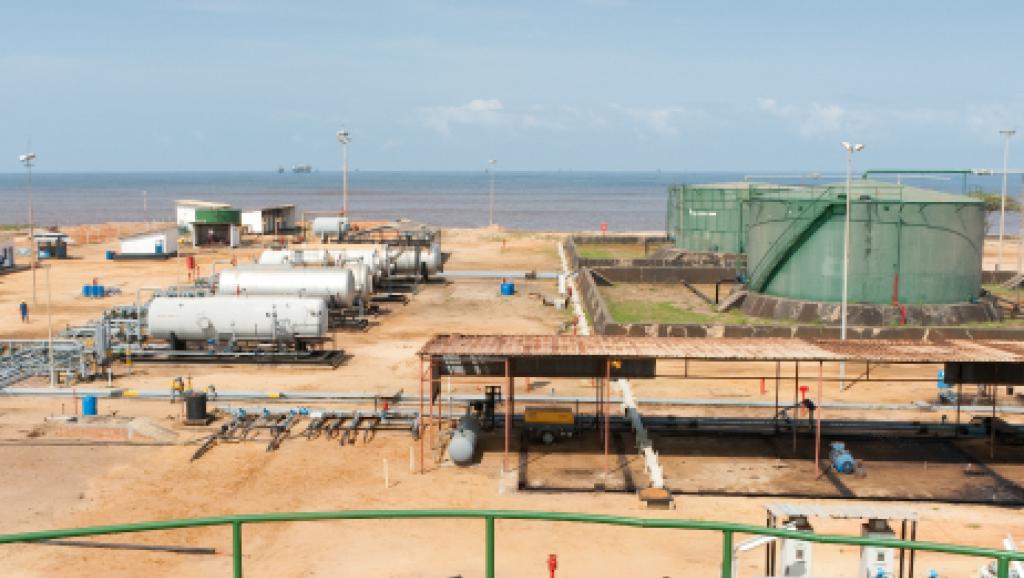 Les installations de Perenco à Muanda