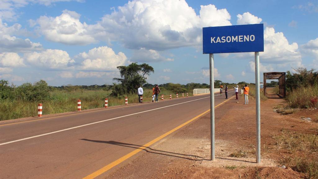 Une vue de la route Kasomeno du côté Zambie