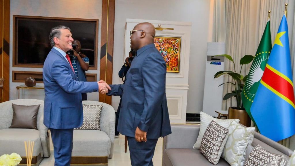 Ronny Jackson et Félix Tshisekedi à Kinshasa 