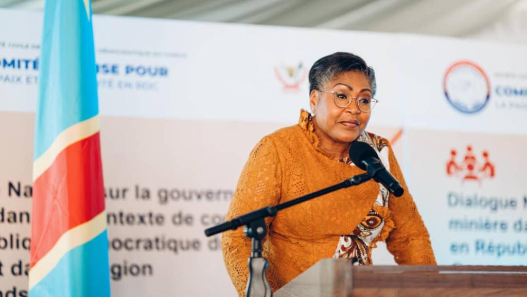 Judith Suminwa, au lancement du dialogue nationale sur la gouvernance minière