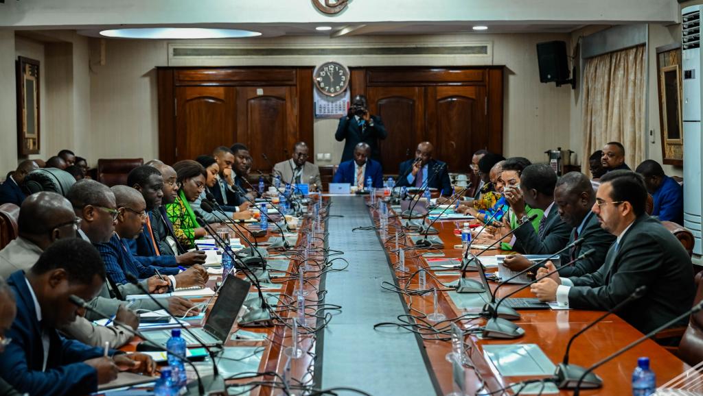 Lors de la réunion de la BCC et le FMI à Kinshasa dans le cadre de la deuxième revue FEC