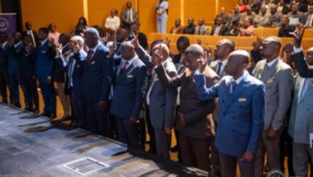 Lors de la prestation des comptables publics vendredi 30 janvier 2026 à Kinshasa, capitale de la RDC