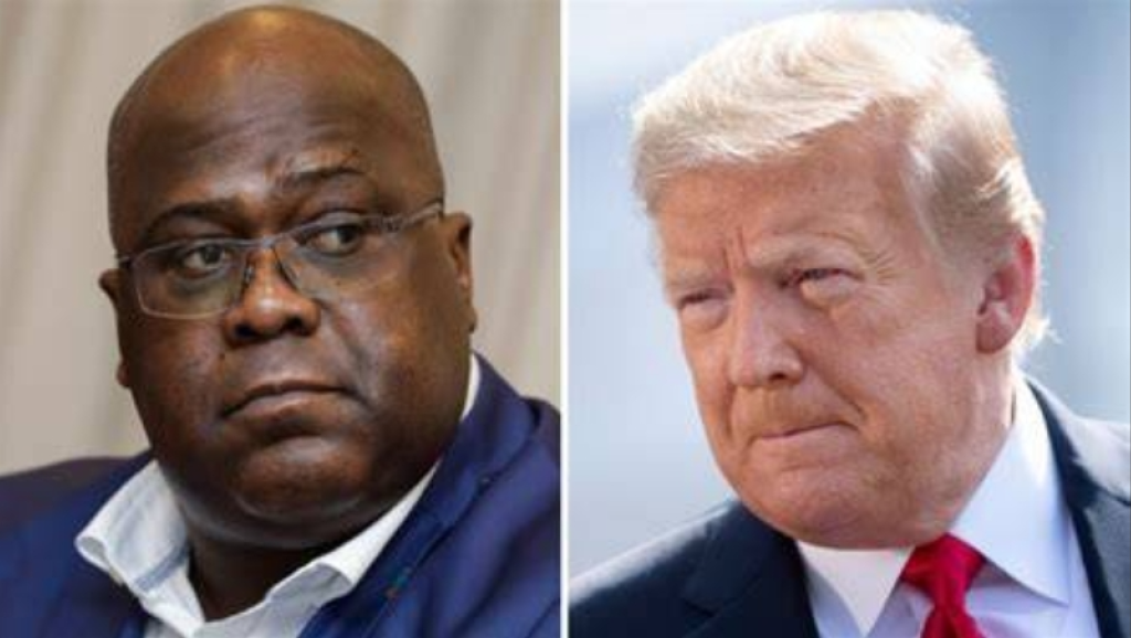 Illustration : Félix Tshisekedi et Donald Trump, respectivement président de la RDC et des Etats-Unis 